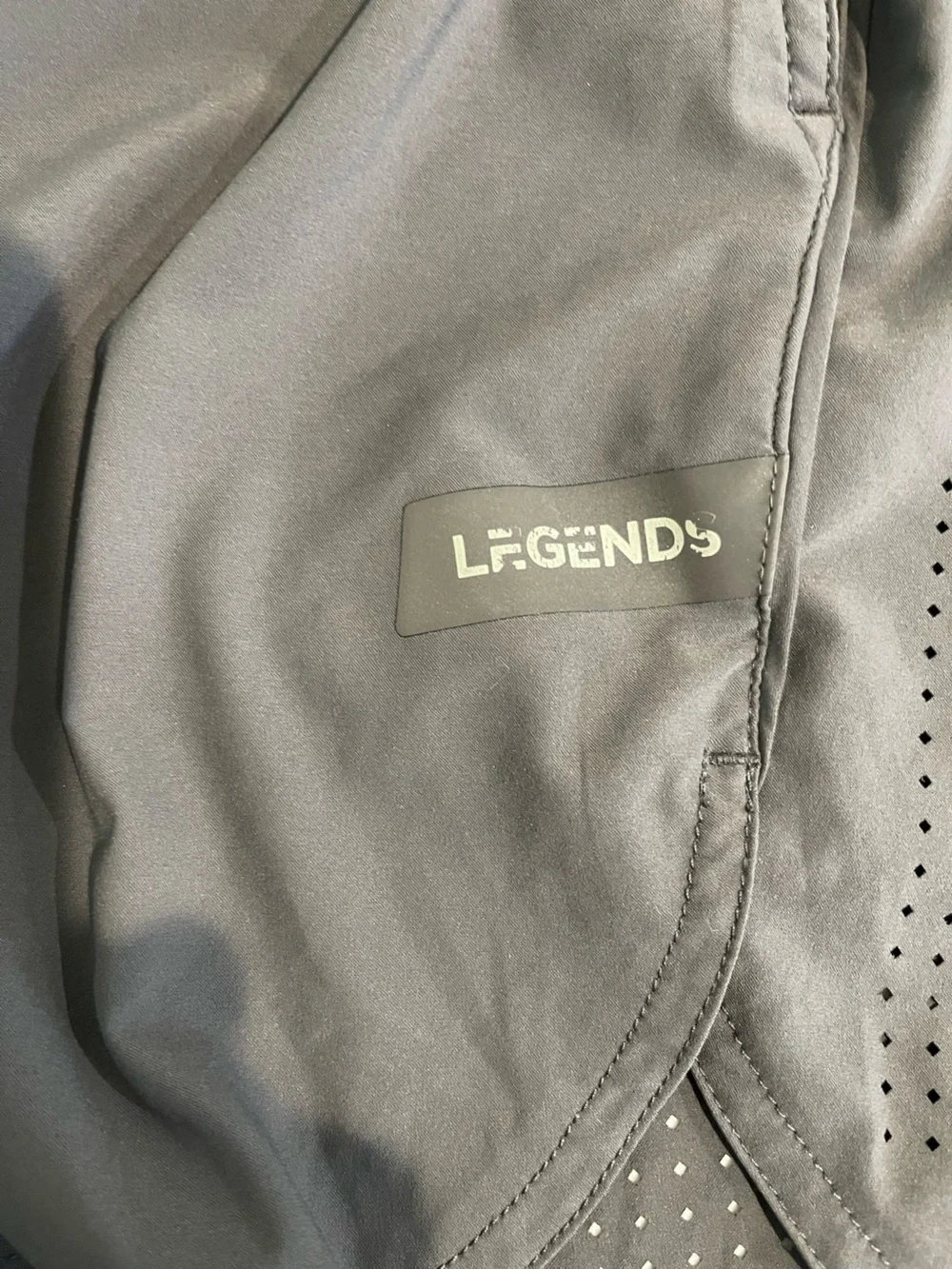 Legends Luka Athletic Short With Liner SZ M Dark Grey 7” Inseam